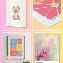 Flower Market Camellia Print Wall Art